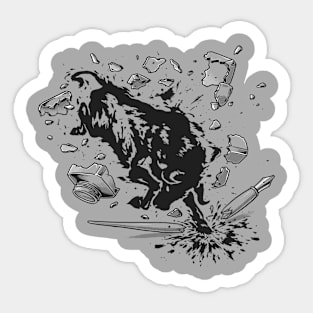 Bull Ink Sticker